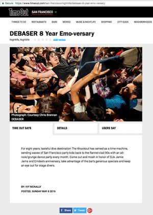 Debaser for TimeOut San Francisco