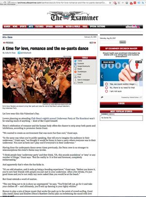 Neon Valentine's Day for The Examiner